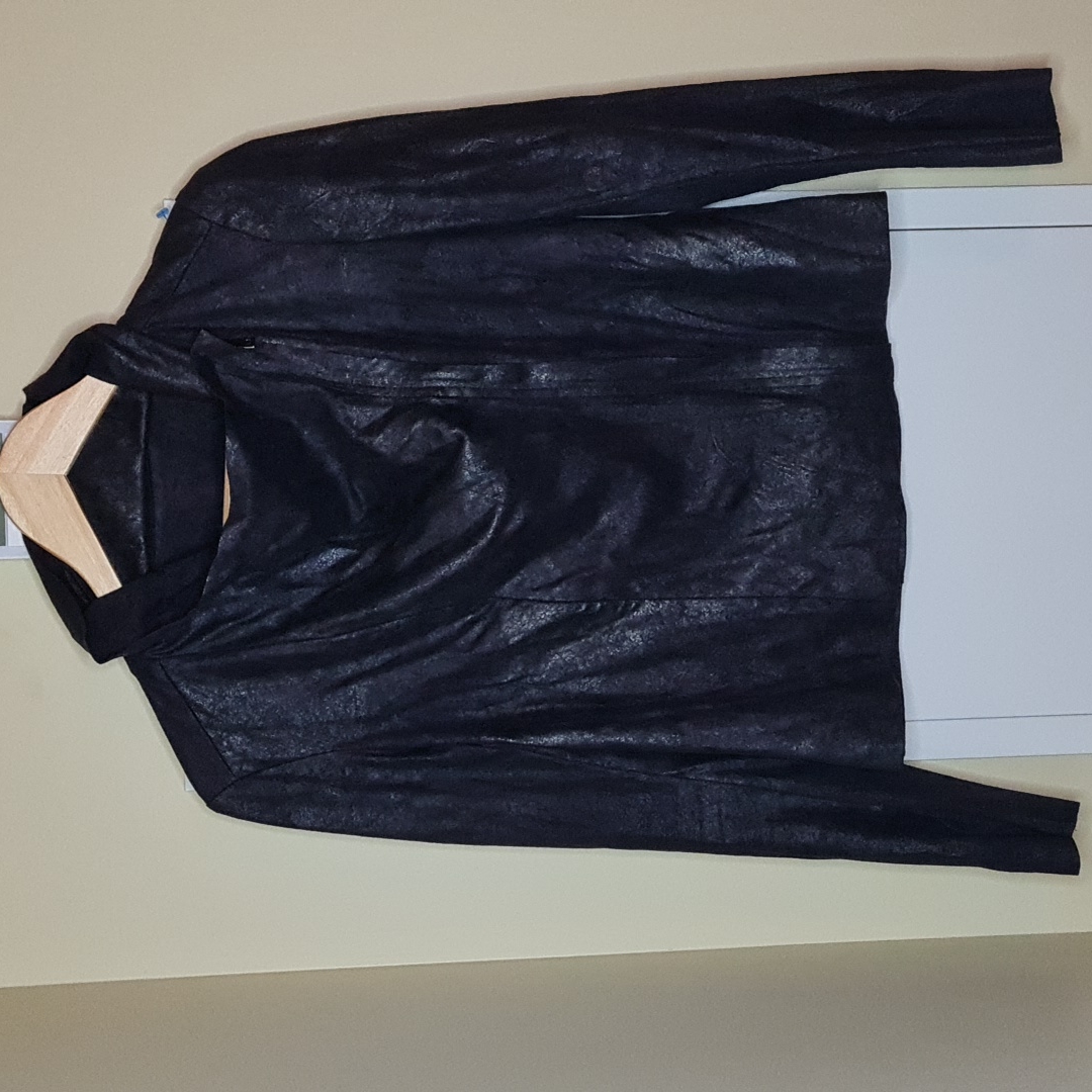 Black Jacket Side Sipper Size Small